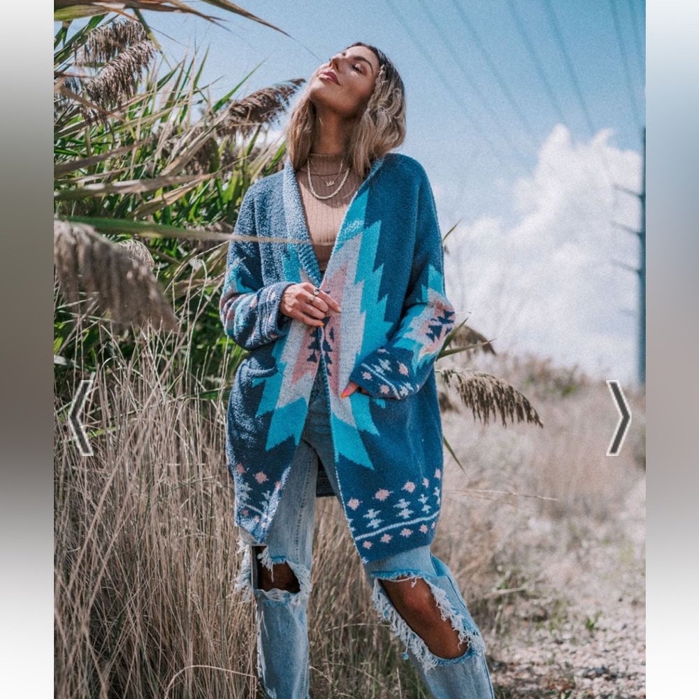 NWT Lala Original: Road Tripper Cozy Cardigan in Pastel